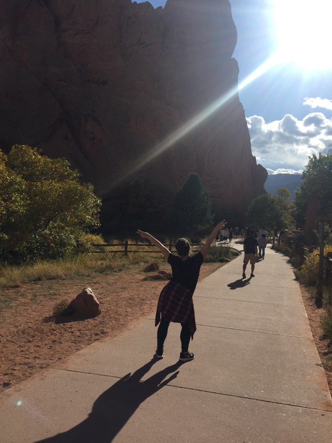 Chloe in the Garden of the Gods